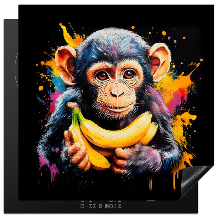 Защита за индукционен плот, Защита за готварска печка, Покритие за плот, Против надраскване, Декор за кухня Жълт 78x78 см