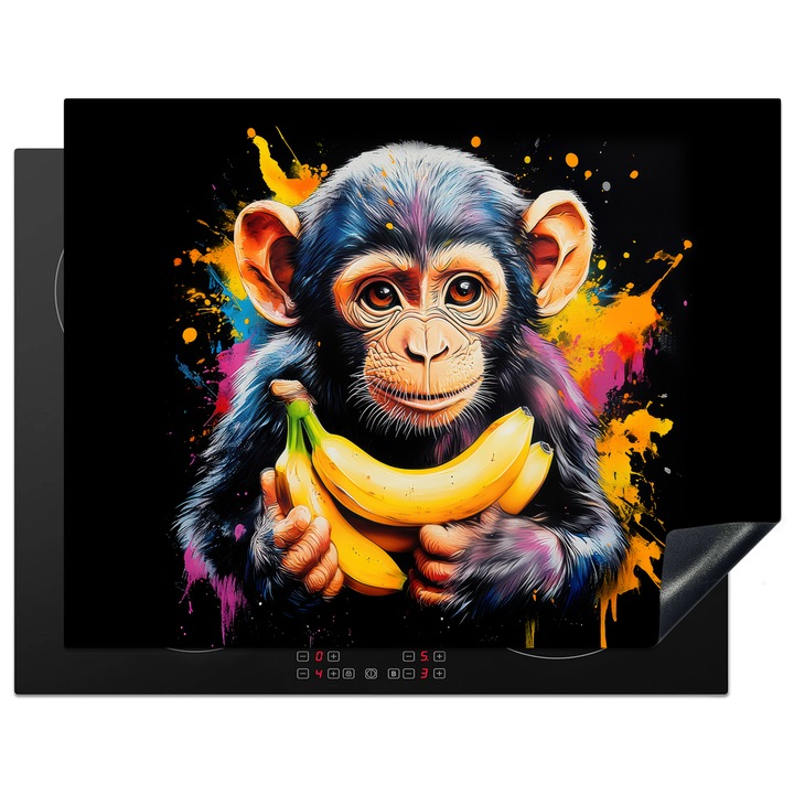 Защита за индукционен плот, Защита за готварска печка, Капак за плот, Против надраскване, Декор за кухня Жълт 77x59 см