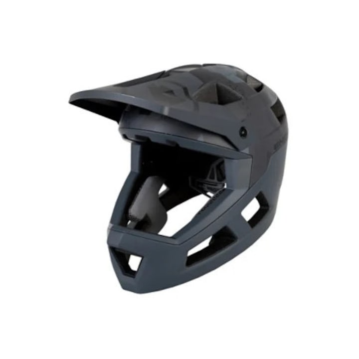 Casca de bicicleta pentru copii Endura SINGLETRACK FULL FACE, culoarea gri, marimea 51-56