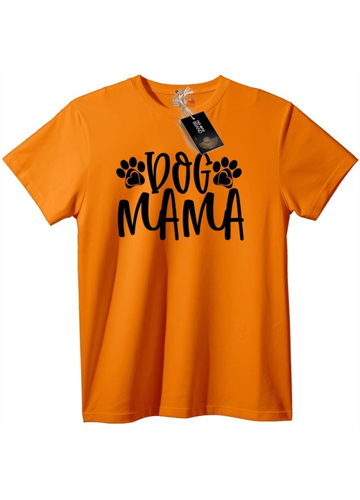 Тениска Кучешка Майка с Лапички, Оранжев