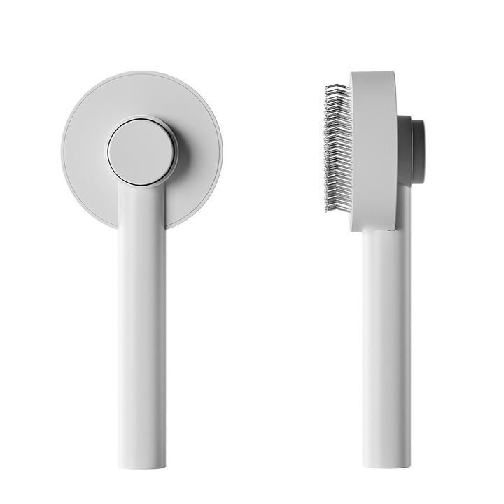 Pieptene ORBER pentru pisici, din otel inoxidabil, alb, 20x8x2, 3cm