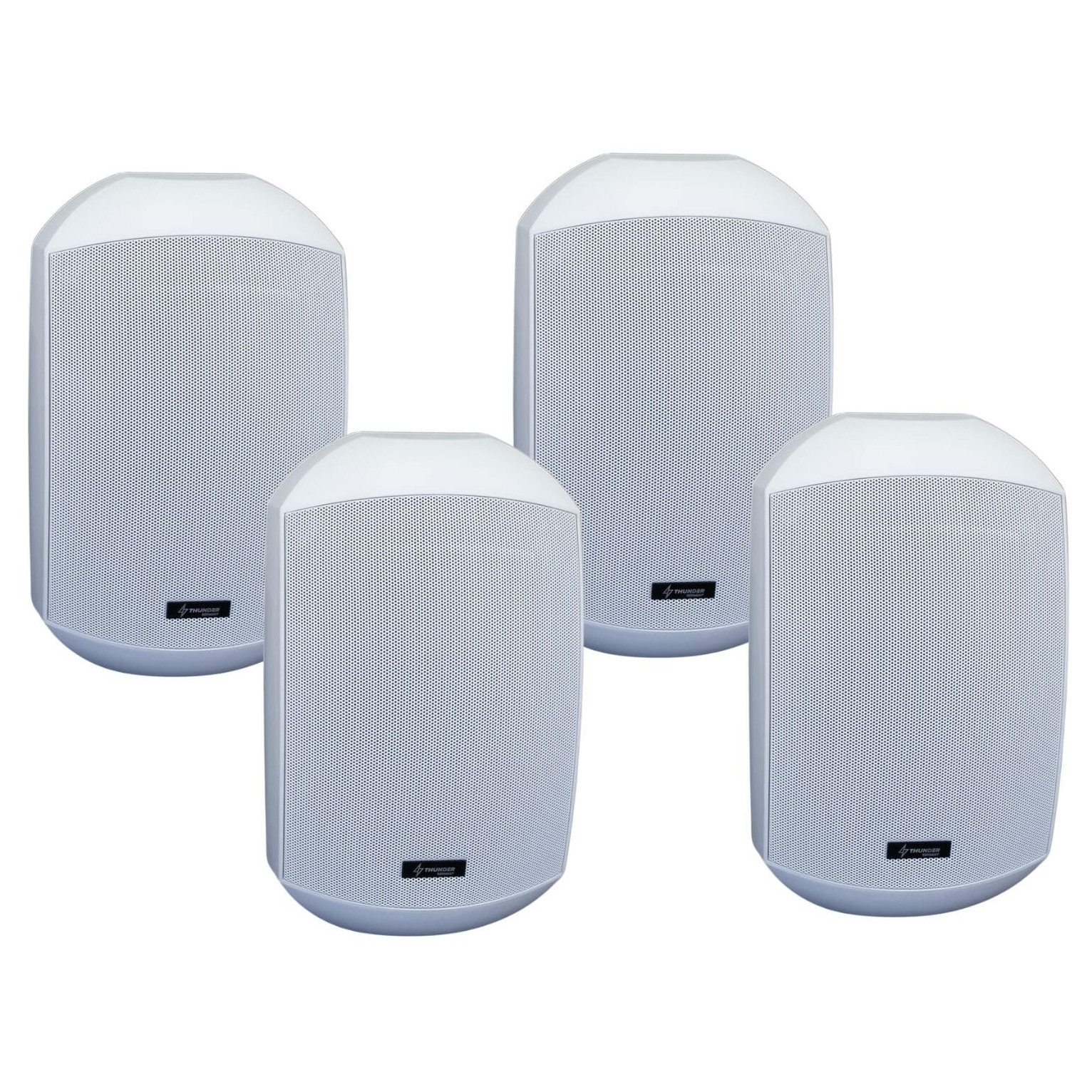 Set boxe active de perete Thunder RWBT-6W, 4x30W, 6,5″ – alb