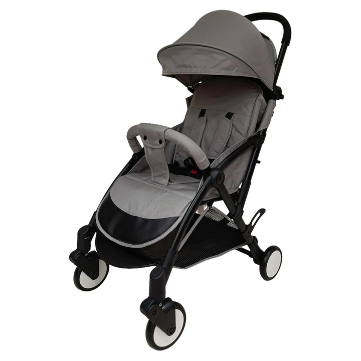 Carucior sport CWT B508 pliabil, gri, reclinabil, 0-36 luni, 6.1 kg, 97x43x79cm