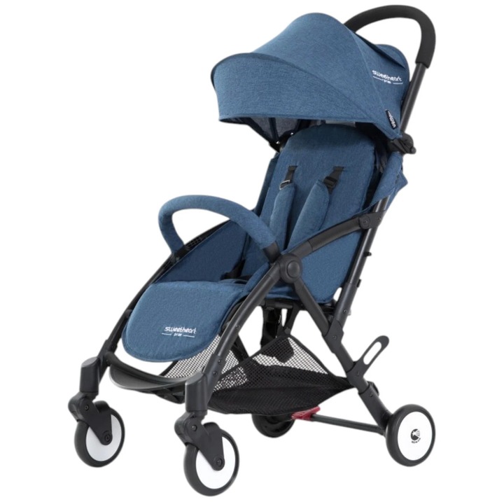 Cărucior sport CWT B508 pliabil compact, albastru, 0-36 luni, 6.1 kg, reclinabil