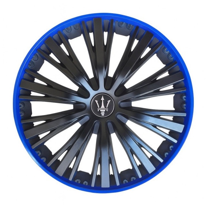 Set 4 capace roti Velar Pulse Blue, design sport, ABS rezistent, 16 inch