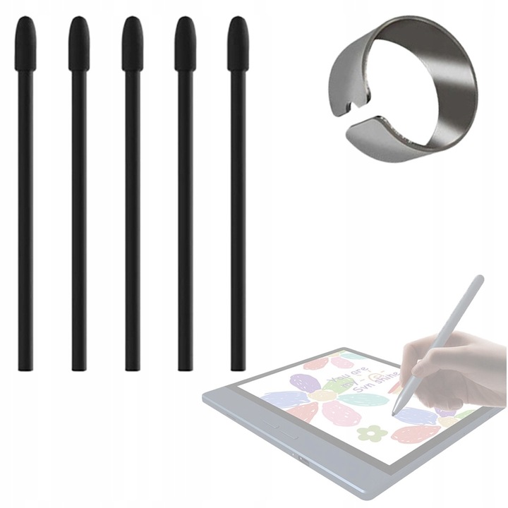 Set 5 Varfuri pentru Stilou Bigme, Negru