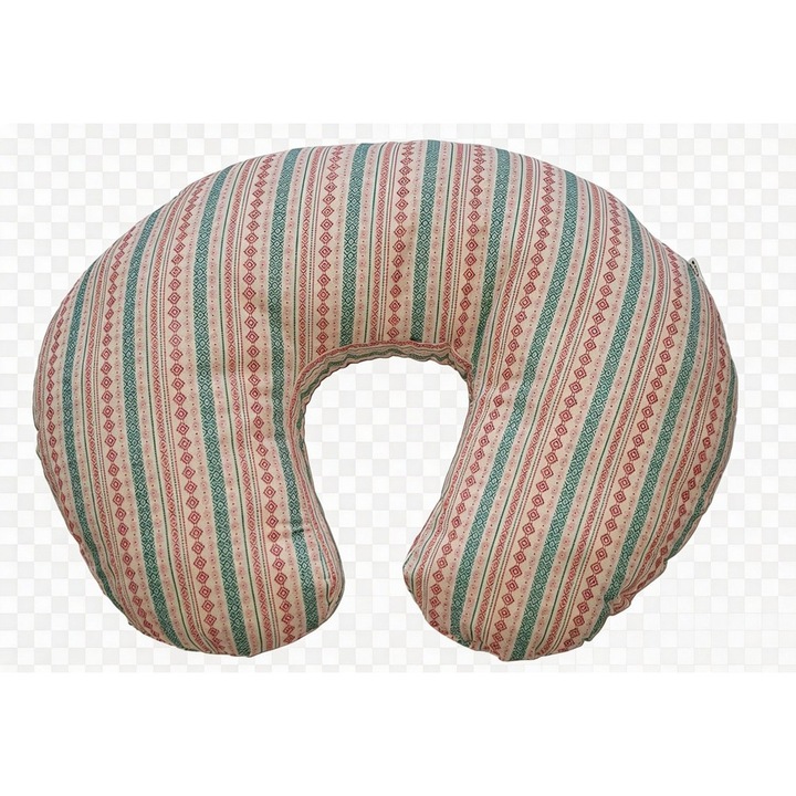 Perna alăptat 3 în 1, Primii Pasi, husa detasabila, bumbac Oeko-Tex, romburi, 150x53cm