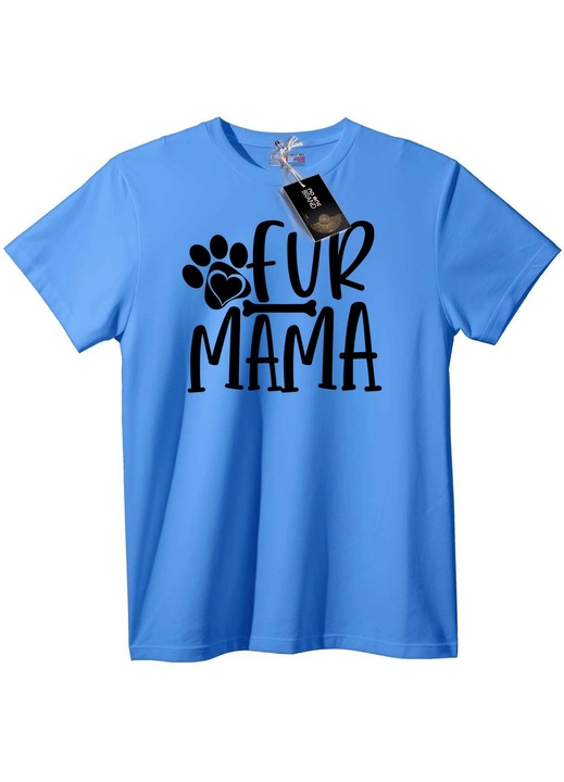 Тениска Майка на Космати Любимци, Светлосин