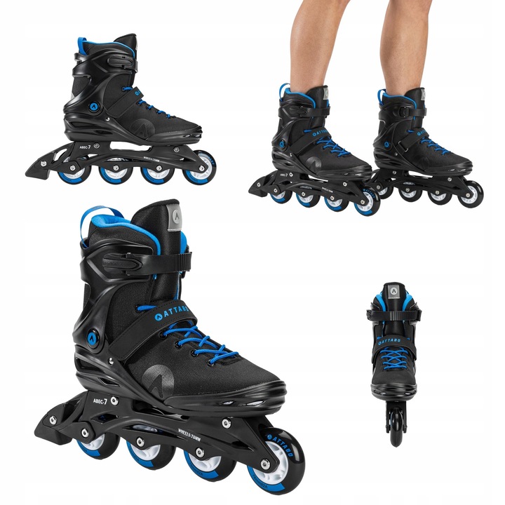 Role ATTABO Cyclone, 41, negru, 4 roti 76mm/80mm, ABEC-7, 82A