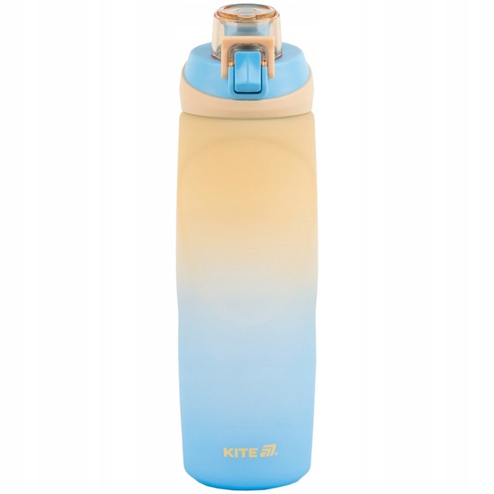 Sticlă sport Tritan 760 ml, ombre roz, capac ermetic, maner confortabil, Kite