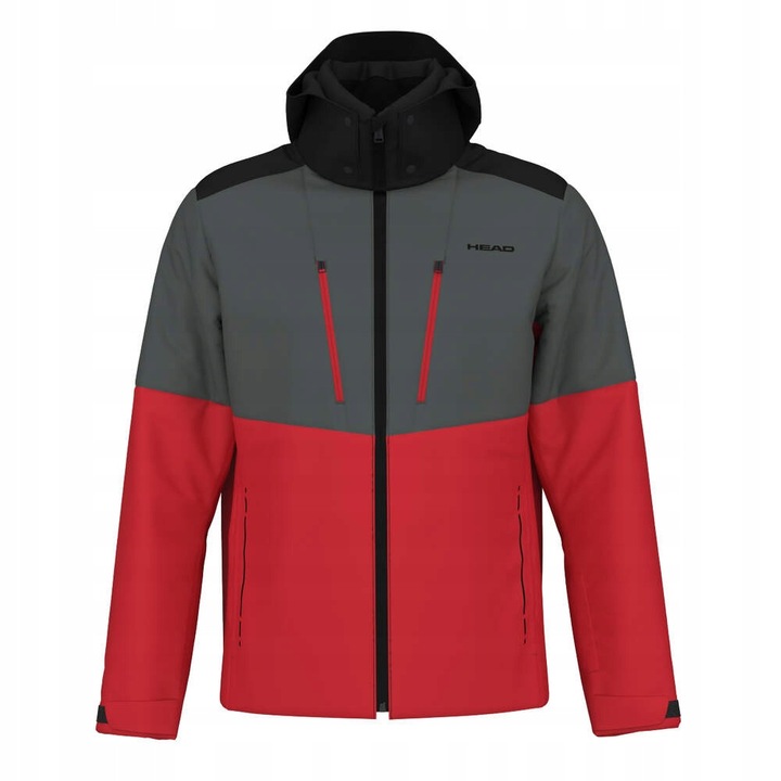 Geaca de ski barbati HEAD Neo, rosu gri, material rezistent