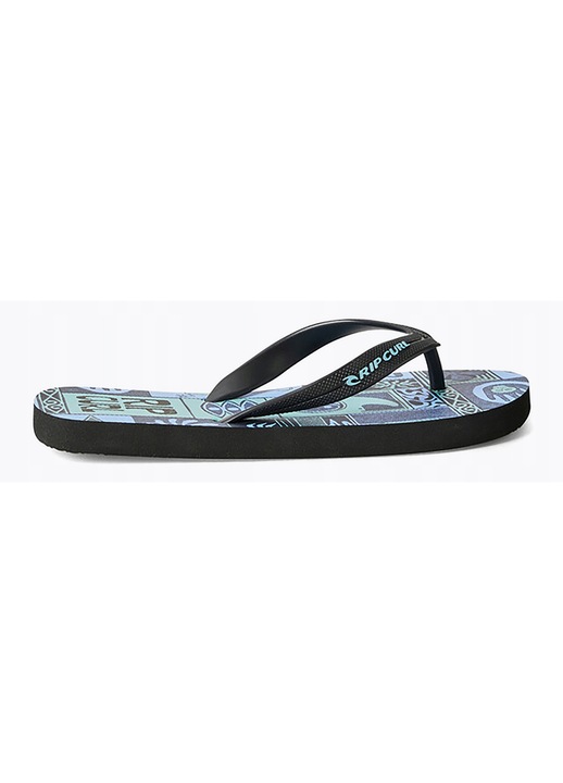 Rip Curl Grom Energy Bloom gyerek papucs, fekete/kék, strapabíró anyag