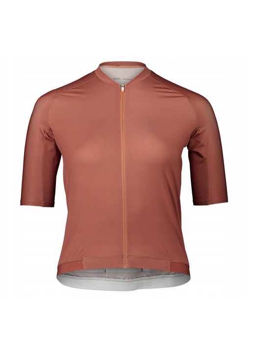 Tricou de ciclism dama POC Pristine Jersey, maron, materiale reciclate, fermoar complet, maneca scurta, L INTL
