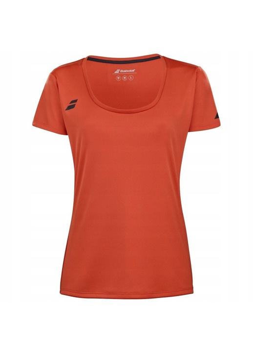 Tricou sport copii, Babolat Play, design minimalist, rosu, material respirabil, 122 CM