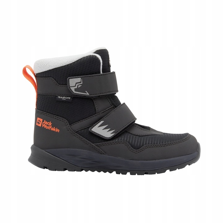 Ghete de iarna copii Jack Wolfskin Polar Bear-B, impermeabile, izolatie termica, textil/sintetic, negru