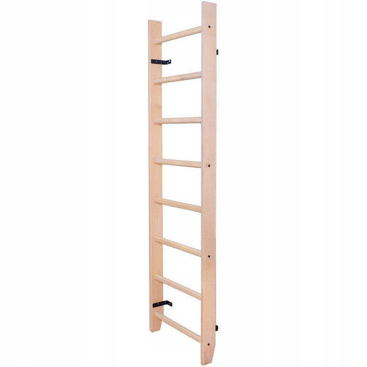 Гимнастическа шведска стена BenchK 110, 120 кг, 220x67 см, естествено дърво, пълен комплект