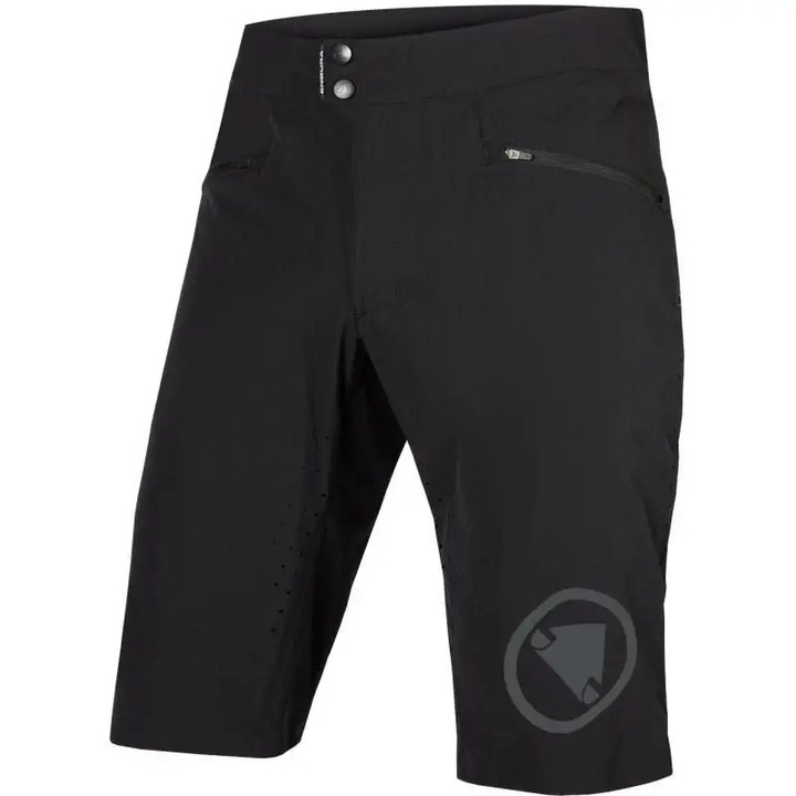 Pantaloni scurti sport barbati Endura Singletrack Lite, negru/gri, nylon
