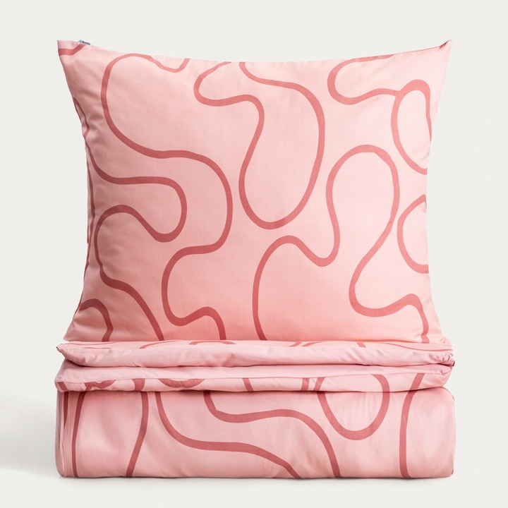 Lenjerie de pat, Homla, Posciel EC FLEUR, roz, 220x200cm + 2*70x80cm