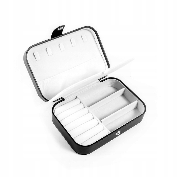 AGA ékszerdoboz, rendszerező, 16x11x5 cm, fekete