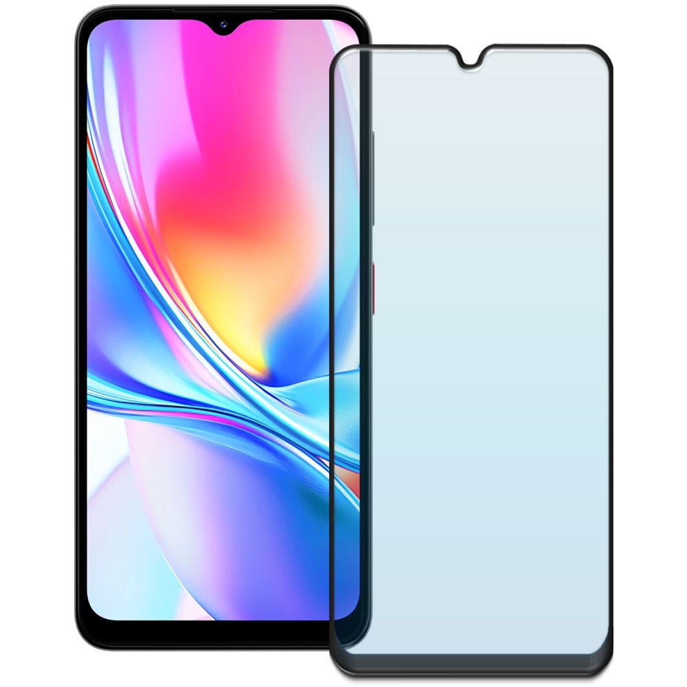 Folie din sticla securizata pentru ZTE Blade A35e, HAMSTERBOX Glass Shield, Protectie completa ecran, Full face, Aplicare rapida, Case Friendly, Transparenta