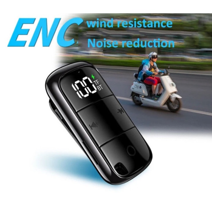 Modulator Audio AUX Bluetooth 5.3 cu display LED, incarcare USB, 20x5cm