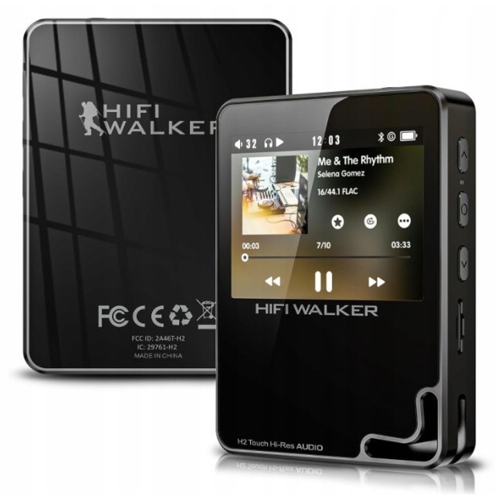 Odtwarzacz MP3 Benjie X1 Bluetooth, 64 GB, ecran colorat 1,8", dimensiuni 45x55mm, set complet