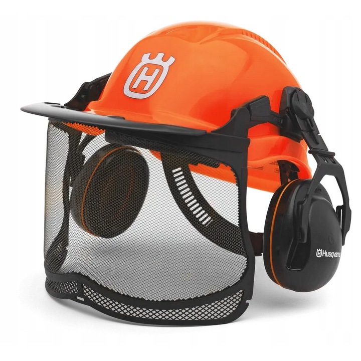 Husqvarna Functional védősisak, fluoreszkáló, UV-védelemmel, 6 rögzítési ponttal