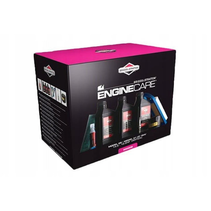 Briggs&Stratton karbantartó készlet Intek 28-31 motorokhoz, 3x0,6L olaj, szűrők és gyújtógyertya