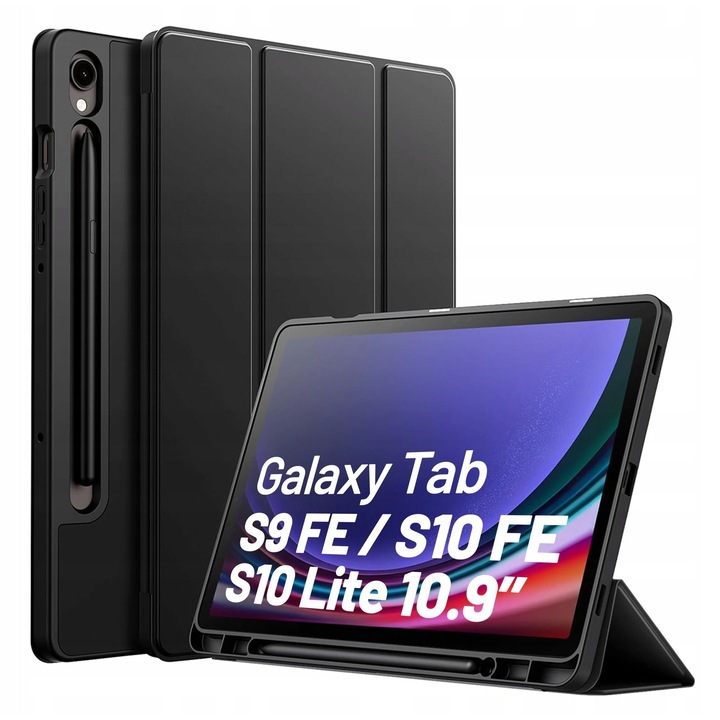 Husa tableta Alogy pentru Samsung Galaxy Tab S9 SM-X710 X716 S9 FE S10 FE LITE, neagra