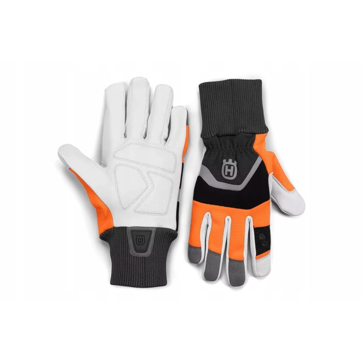 Manusi de protectie HUSQVARNA, model FUNCTIONAL, protectie impotriva taierii, 0,16 m/s, din piele de capra, marimea 12