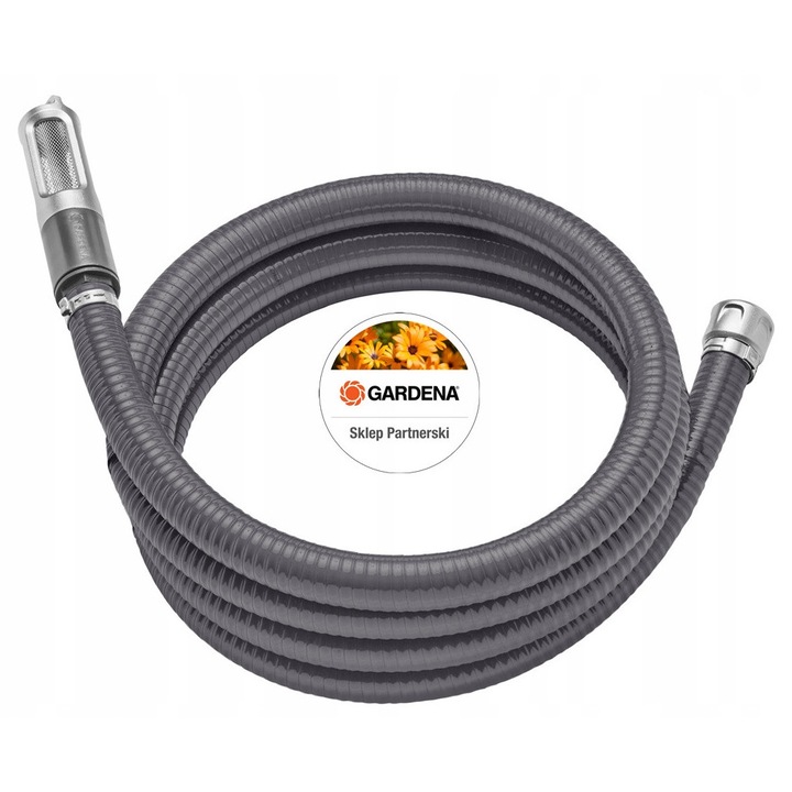 Gardena 9090-20 szívótömlő készlet 4m rozsdamentes acél cink 25mm