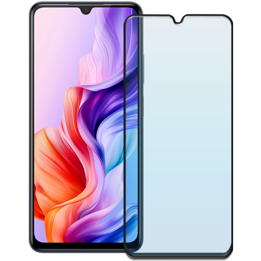 Folie din sticla securizata pentru ZTE Blade V70 Max, HAMSTERBOX Glass Shield, Protectie completa ecran, Full face, Aplicare rapida, Case Friendly, Transparenta