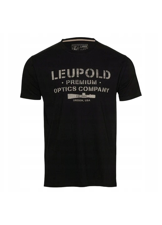 Tricou barbati Leupold, negru, material respirabil