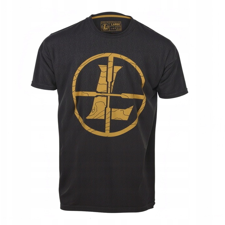 Tricou sport barbati Leupold Reticle Topo, culoare charcoal, 100% bumbac