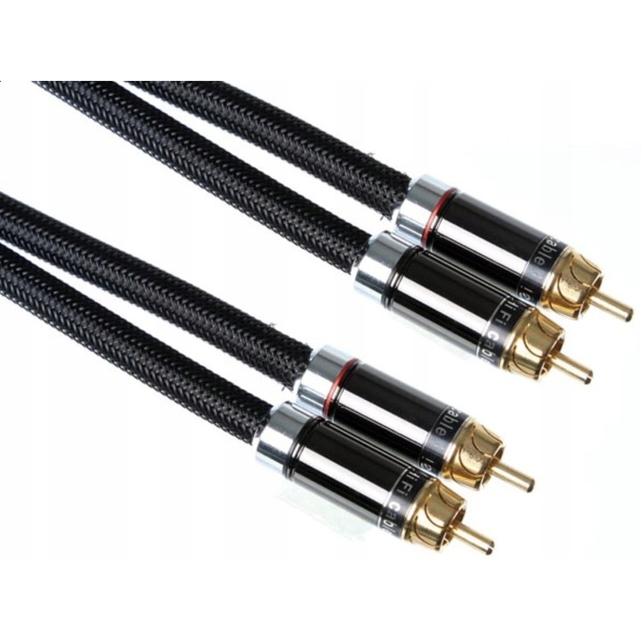 Аудио кабел 2xRCA Velleman 2,5м, премиум