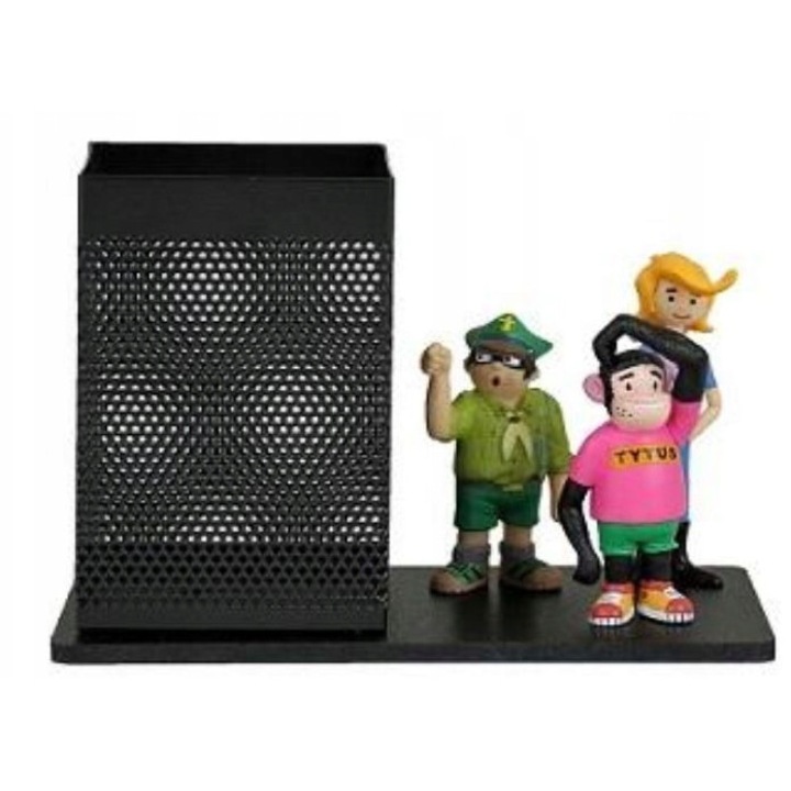 Penar Tissotoys Tytus, Romek si A'Tomek, set cu 3 figurine, metal, negru, 17x12x8,5cm