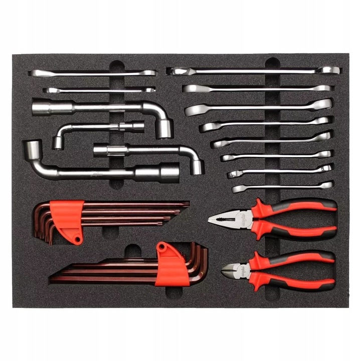 Set de unelte 34 elemente, MJW, chei HEX si TORX, multicolor