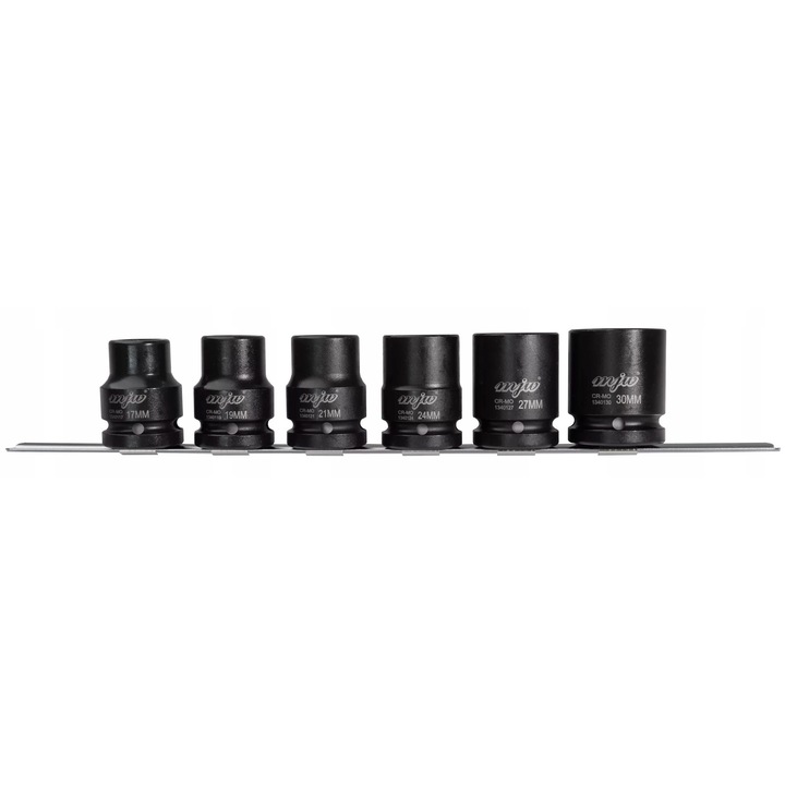 Set 6 chei nasada 3/4", MJW, CrMo SCM-440, satinat, negru