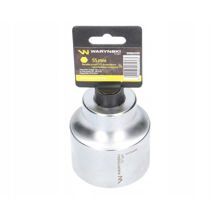 Cheie cu nasada sesciocata 3/4'', Warynski, 55 mm
