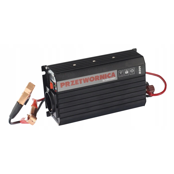 Invertoare auto GMP 12V/230V, 400W, cu USB, 14,5x11x6cm