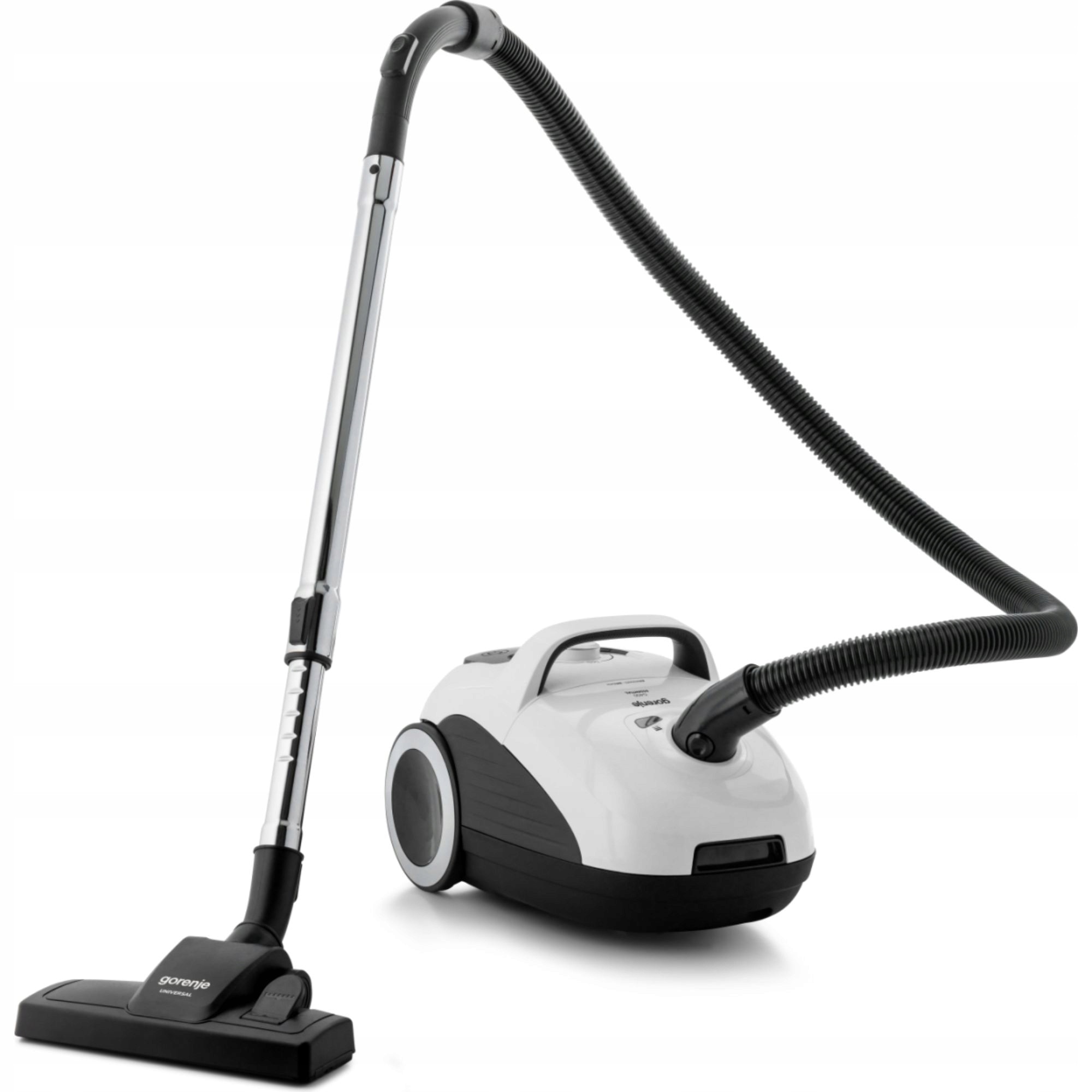Aspirator cu sac Gorenje VCE21G4EW 750W, 3L, alb, putere ajustabila