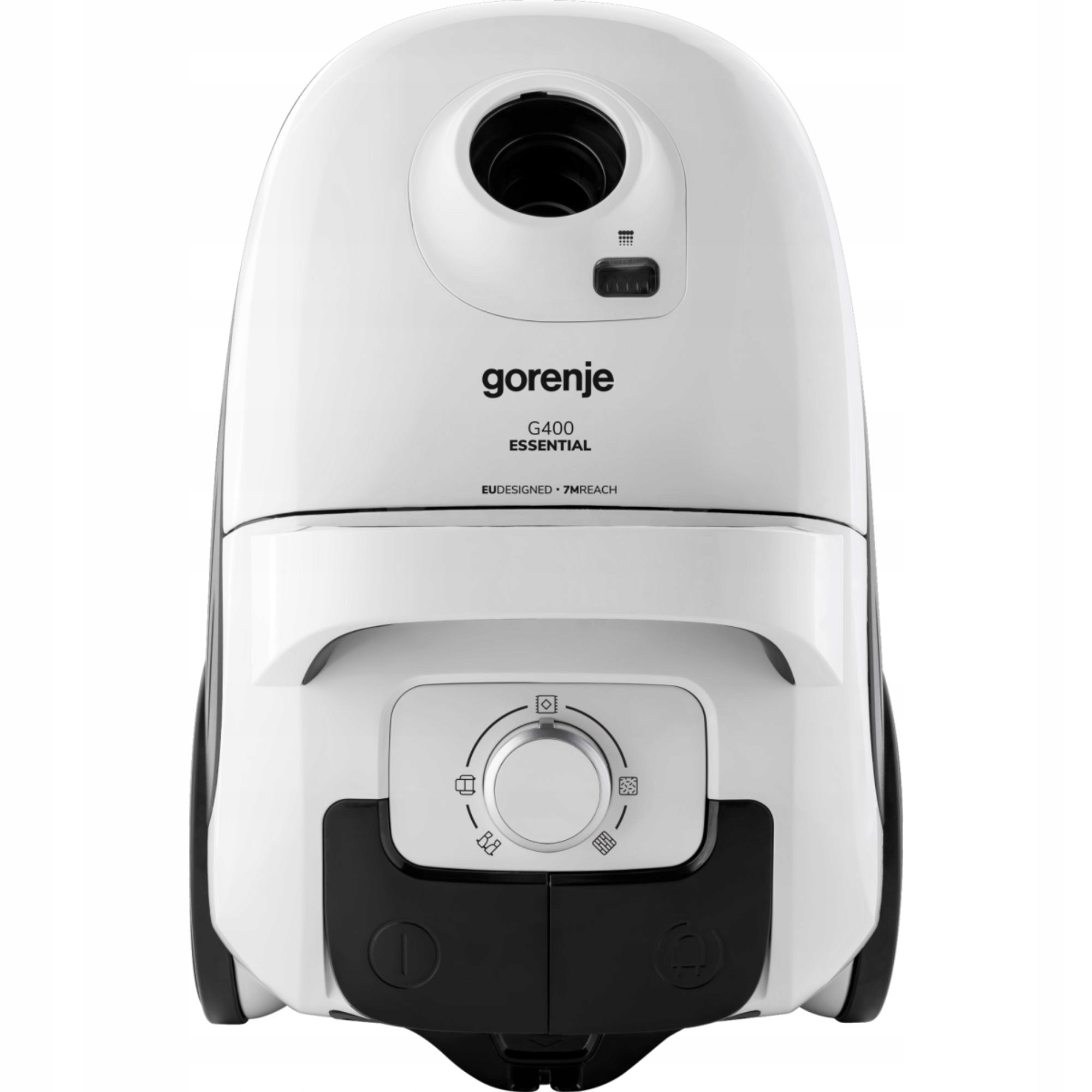 Aspirator cu sac Gorenje VCE21G4EW 750W, 3L, alb, putere ajustabila