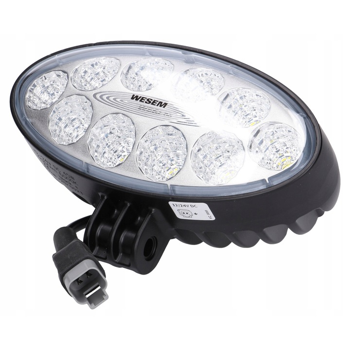 Lampa de lucru LED WESEM 40W 4000lm, 176x87x86mm, IP67, IP69K, cu conector Deutsch DT