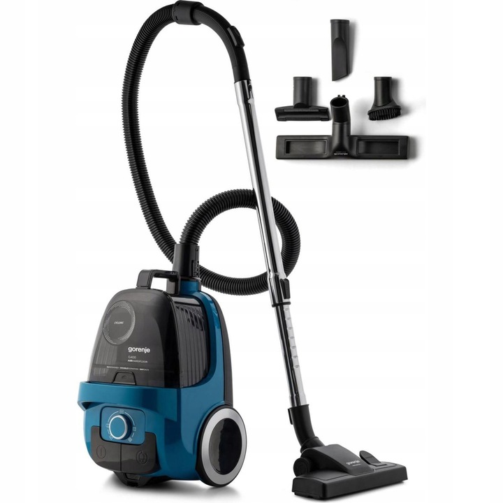 Aspirator fara sac Gorenje VCE01G4AHGR 800W, verde marii, 3,3l, cu accesorii