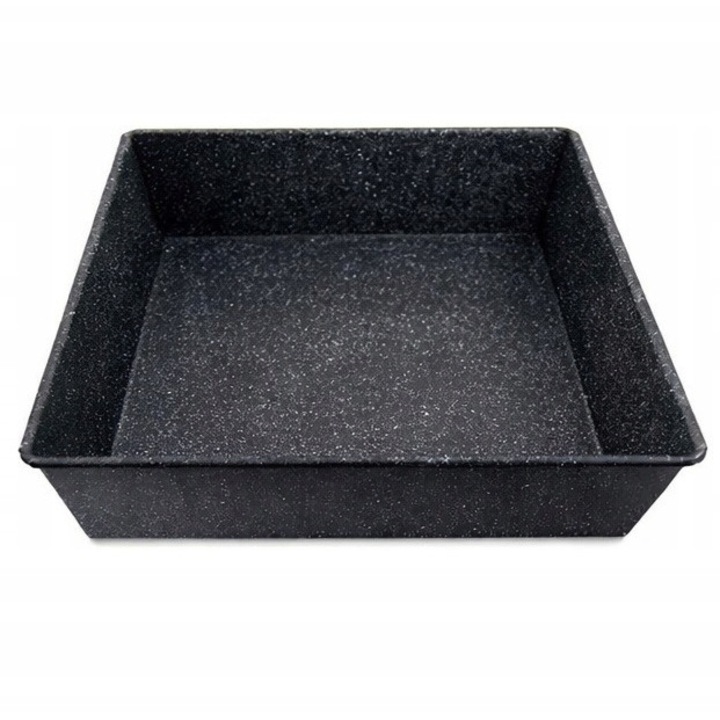 Tava de copt Brunbeste, forma patrata, 24x24x6cm, suprafata antiaderenta, utilizare zilnica