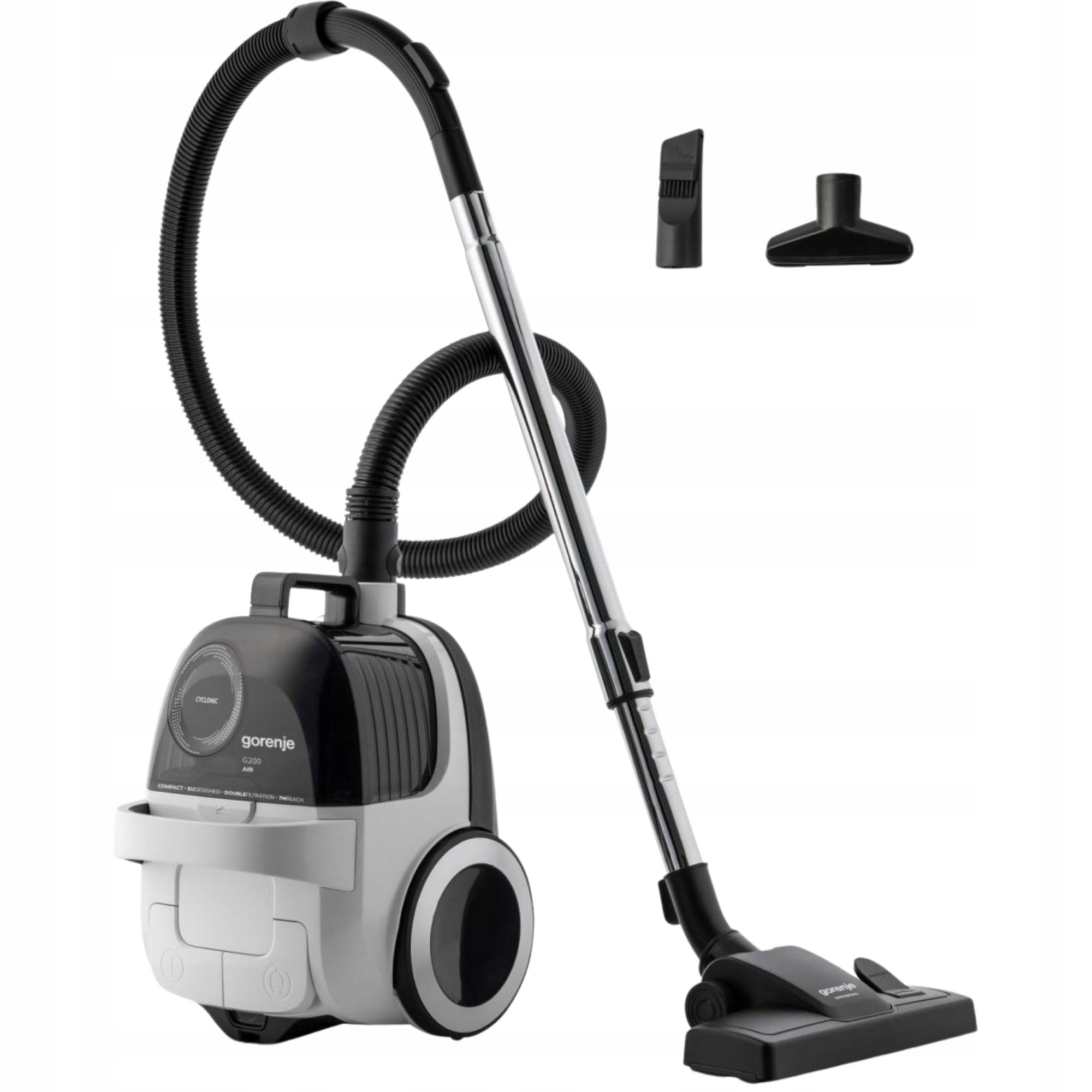 Aspirator Gorenje VCE01G2AW 800W 2,2L, cu rura telescopica, alb