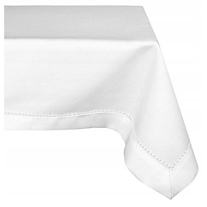 Obrus Messa 240, plamoodporny, 130x160cm, alb