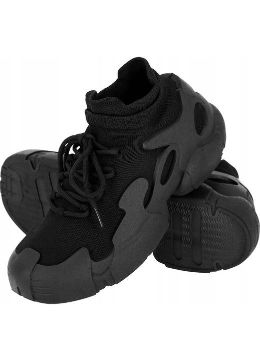 Pantofi sport barbati tip soseta, Reis, negru
