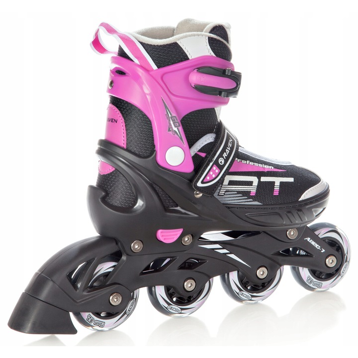 Ролери 3в1 Raven Profession Black/Pink 38-42, 72mm, ABEC-7