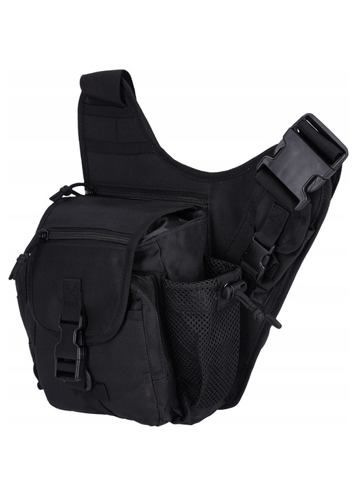 Geanta sport Reis, Tactical Guard, 28x30x17 cm, 10 buzunare, neagra